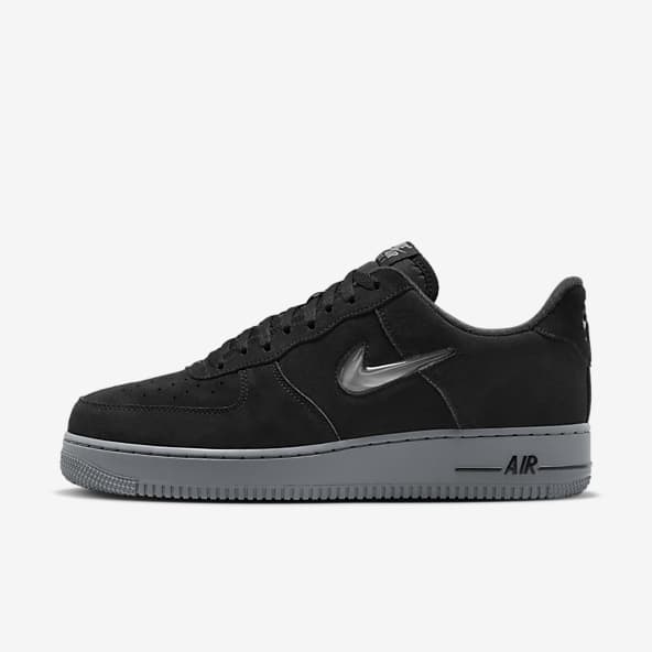 Black and white suede air force 1 outlet
